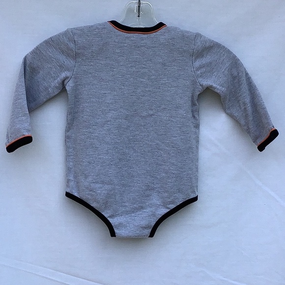 HARLEY DAVIDSON ONESIE “STRONG & TOUGH BIKER DUDE” size 24 mo. Long sleeve - Picture 2 of 3